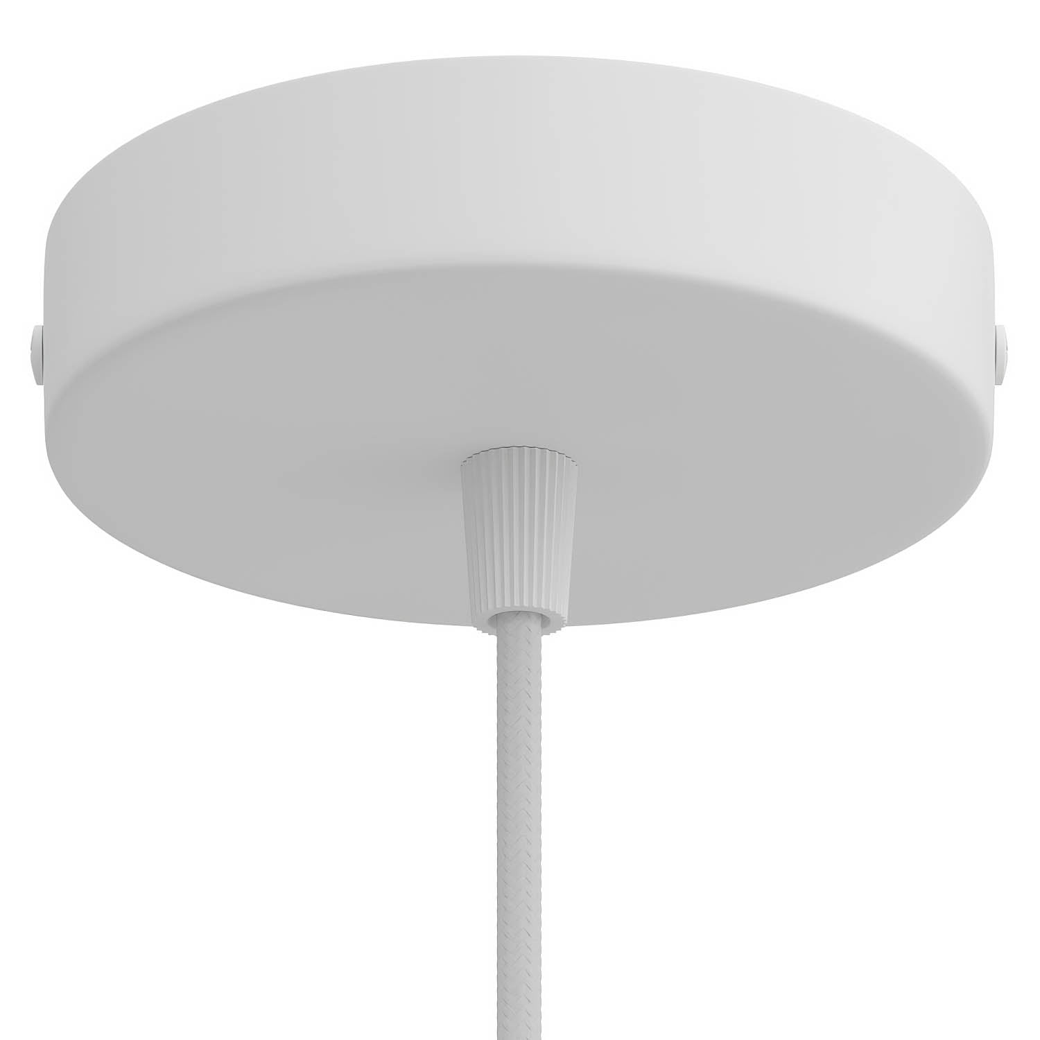 E27 Lamp Holder & Ceiling Rose - White Plastic Light Bulb Socket For Table Lamps, Pendant Lights & Ceiling Fittings