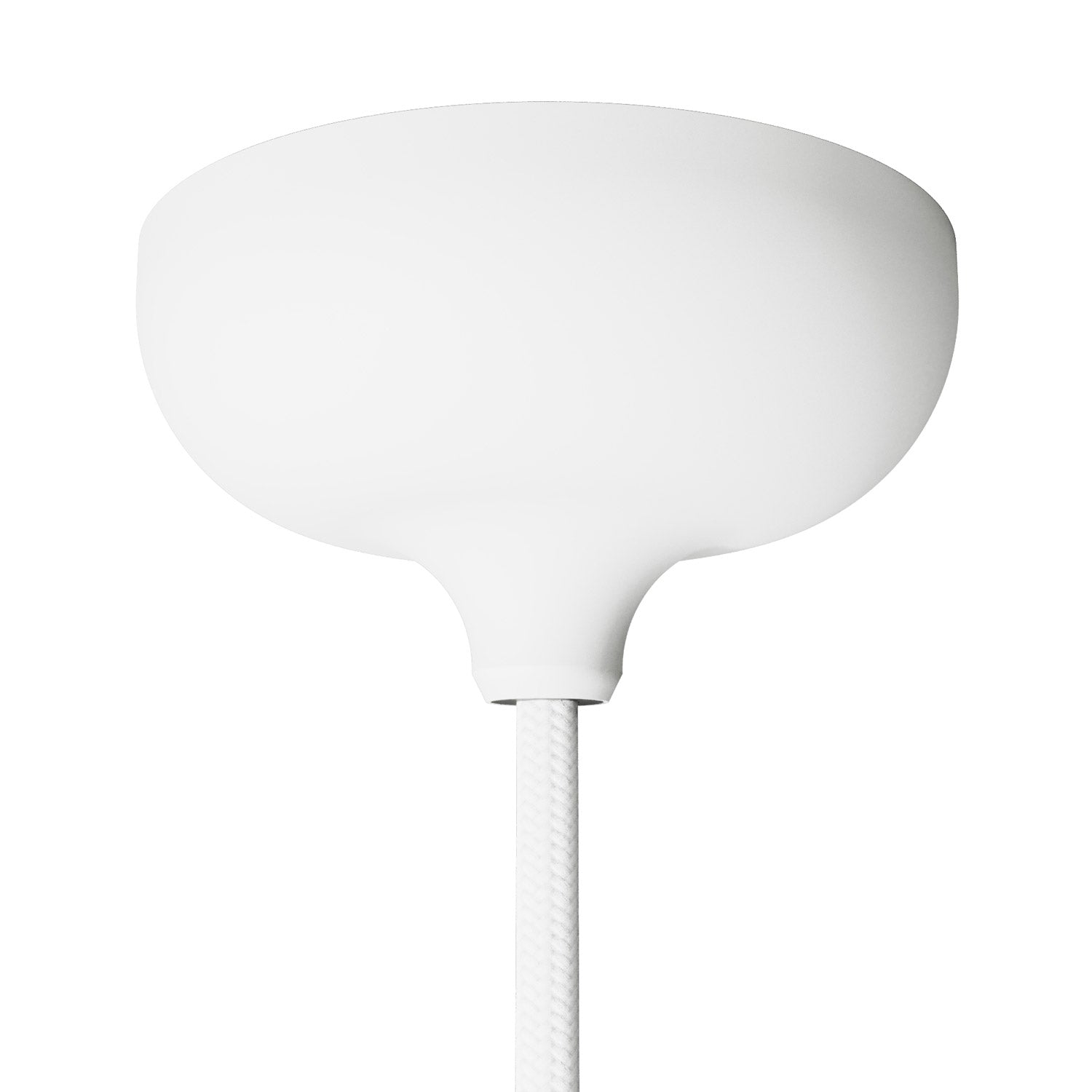 Silicone ceiling canopy with central hole - White – Creative Cables