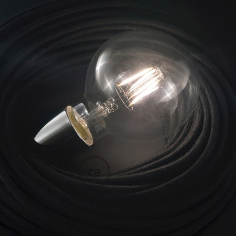 LED Transparent Light Bulb - Globe G95 Short Filament - 4,5W 470Lm E27 2700K