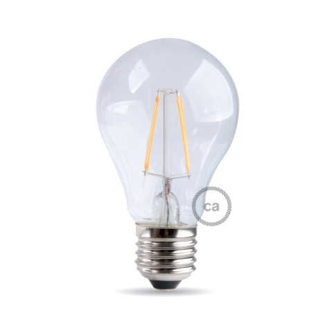 LED Light Bulb Drop 7W 806Lm E27 Clear 2700K Dimmable