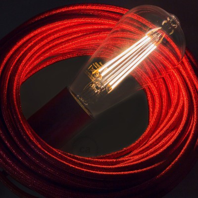 LED Transparent Light Bulb - Edison ST64 Long Filament - 7W 720Lm E27 2200K Dimmable