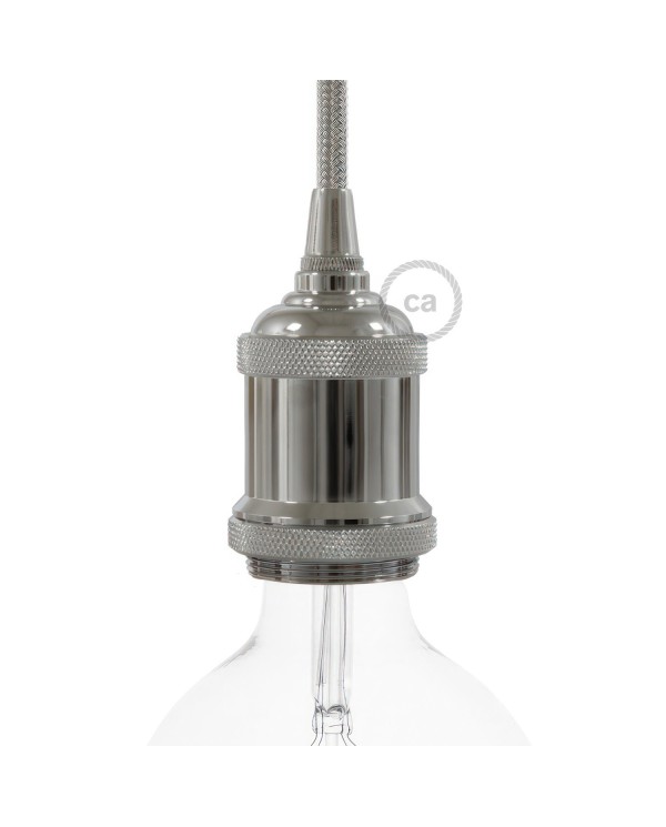 Vintage aluminum E27 lamp holder kit