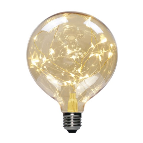 LED Globe G125 Light Bulb - A thousand Lights Gold 2W 40Lm E27 2000K