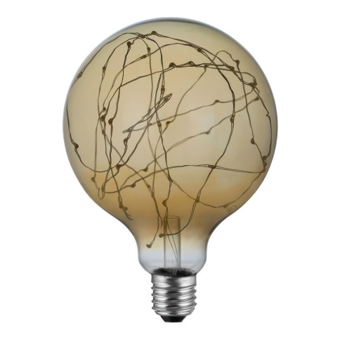 LED Globe G125 Light Bulb - A thousand Lights Gold 2W 40Lm E27 2000K