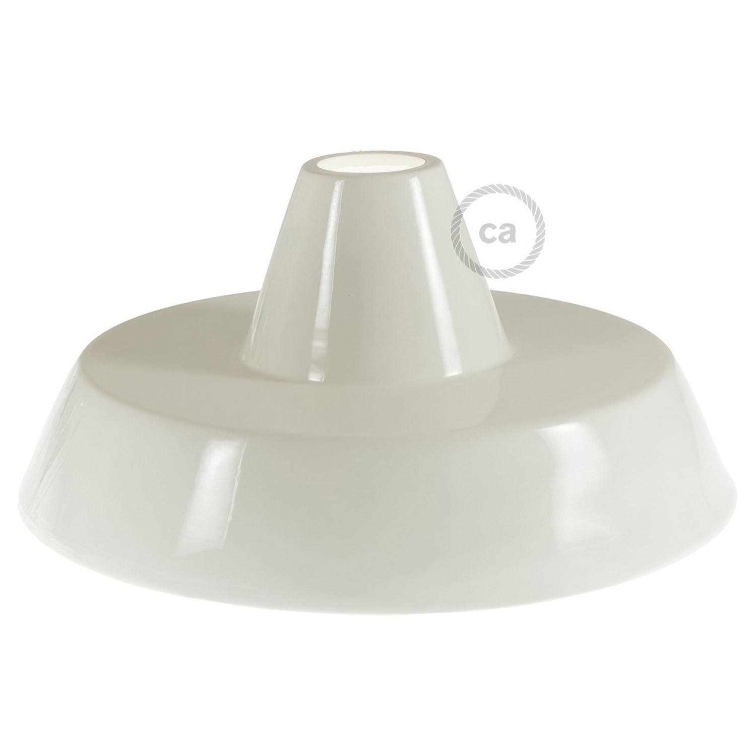 Industrial Ceramic lampshade for suspension - Made in Italy
