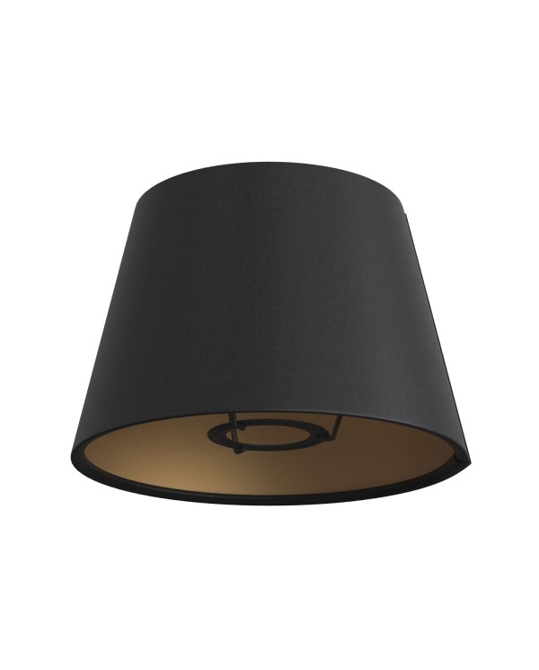Impero fabric lampshade with E27 fitting for table or wall lamp - Made in Italy