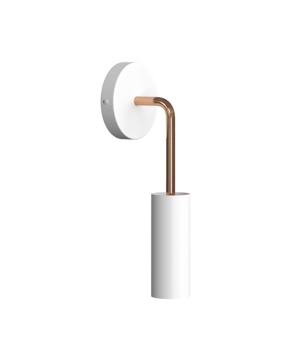 Fermaluce Metal, metal wall light with Tub-E14 and bent extension