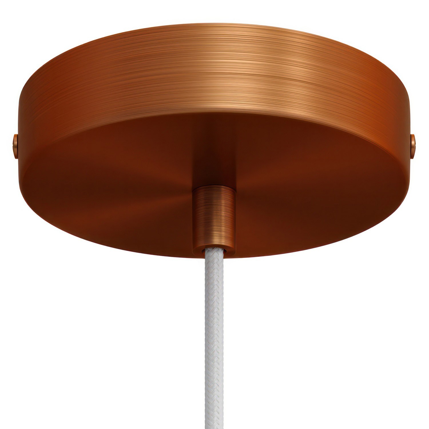 Cylindrical metal ceiling rose kit