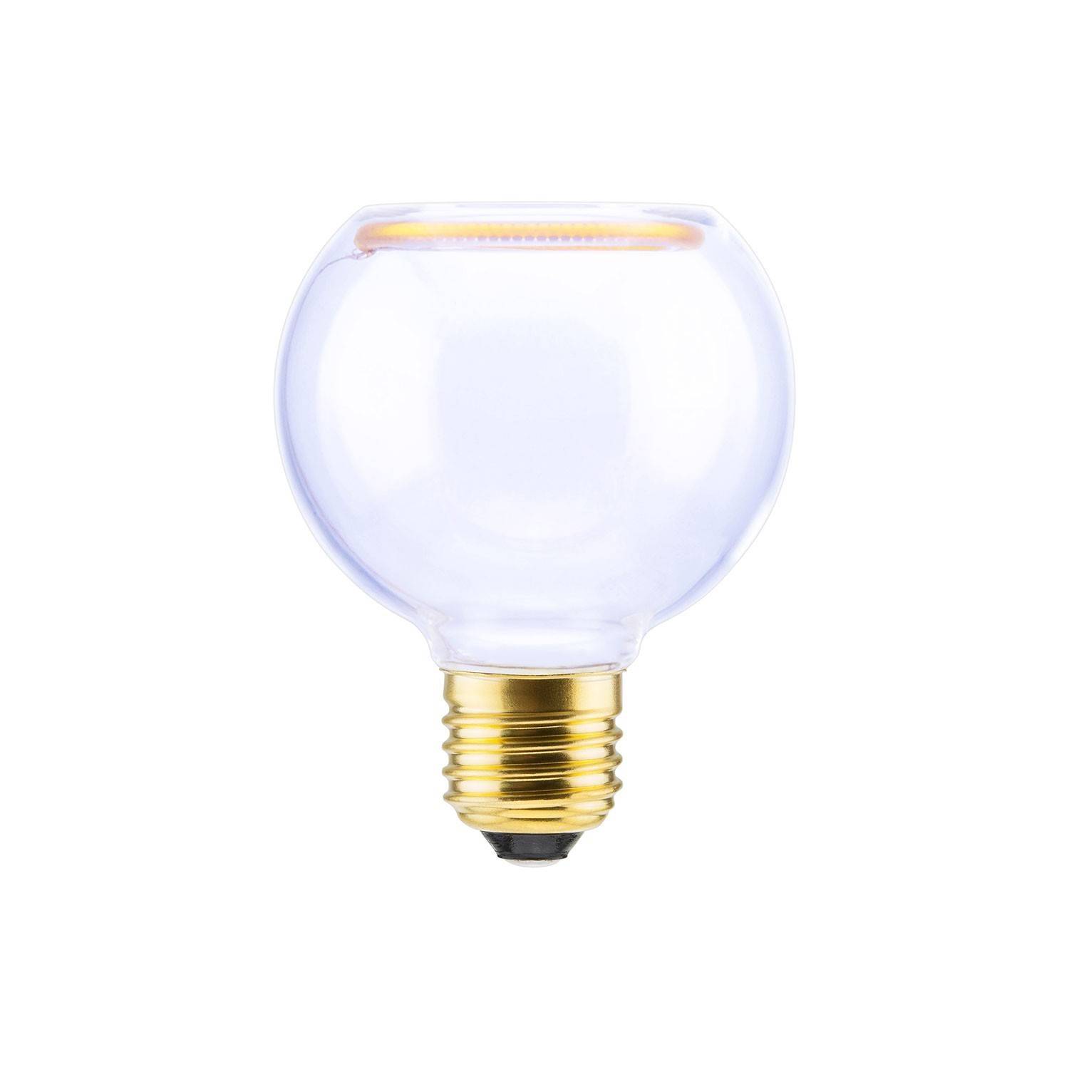 LED Globe G80 Clear Light Bulb Floating Collection 4W 240Lm 2200K Dimmable