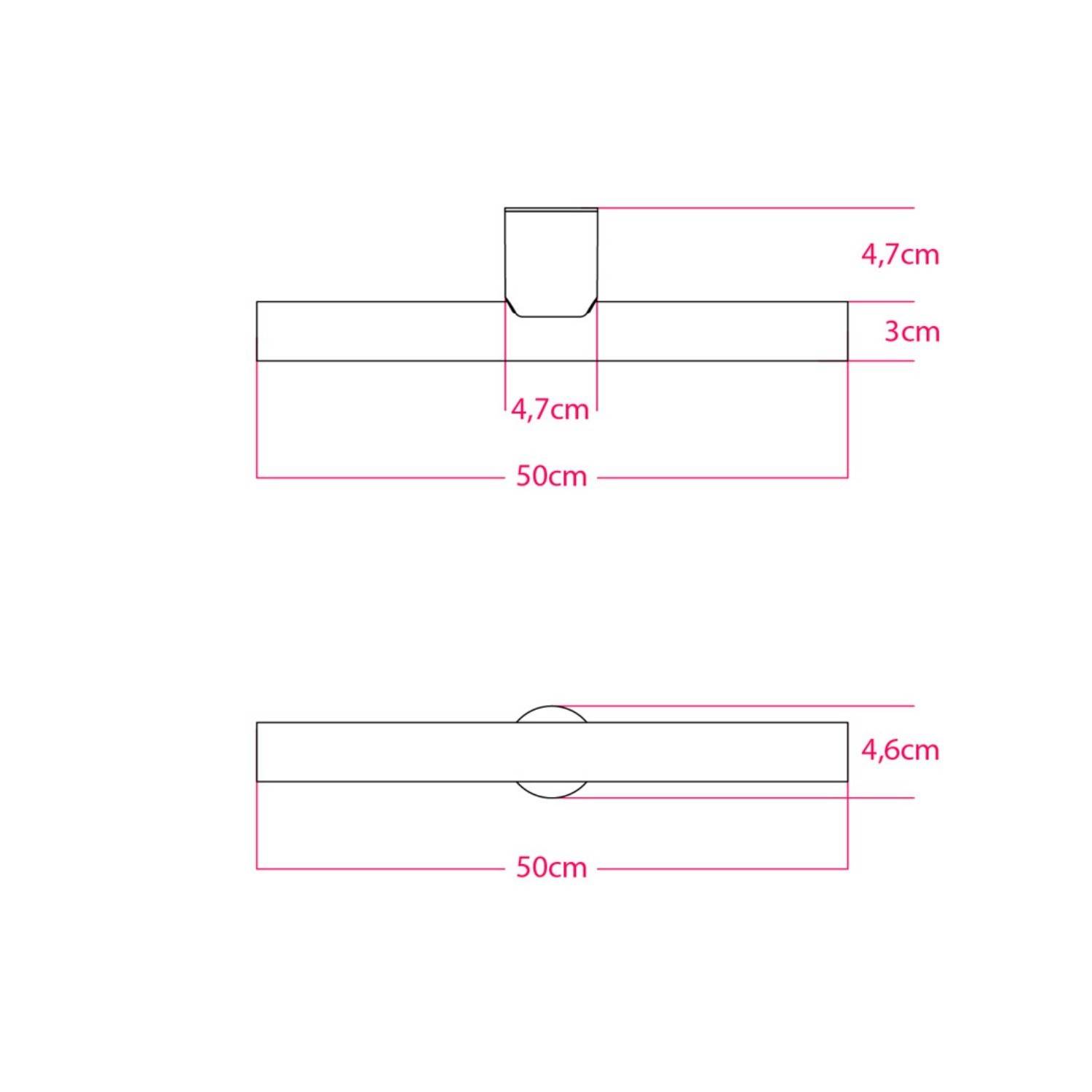Γραμμικό Φωτιστικό για Τοίχο ή Οροφή Esse14 για Λάμπες LED S14d Linestra - Αδιάβροχο IP44
