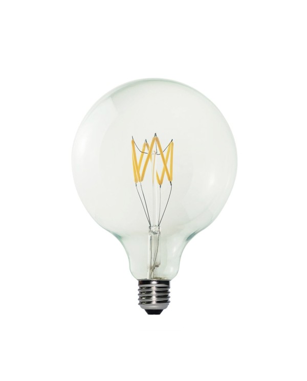 LED Light Bulb Clear B04 5V Collection Short filament Globe G125 1,3W 110Lm E27 2500K Dimmable