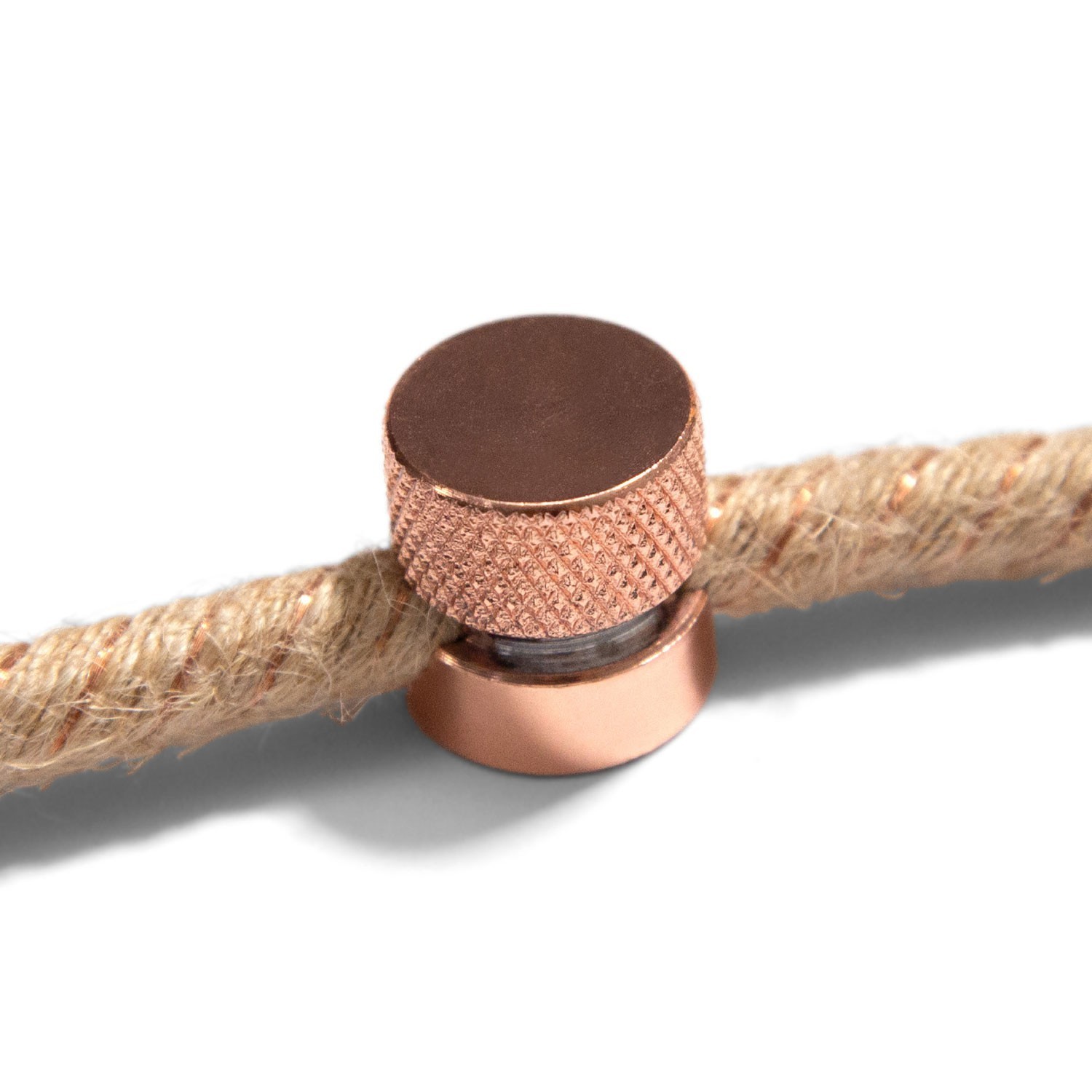 Sarè - fixação na parede, clip para cabo em metal para cabos têxteis - 2 peças