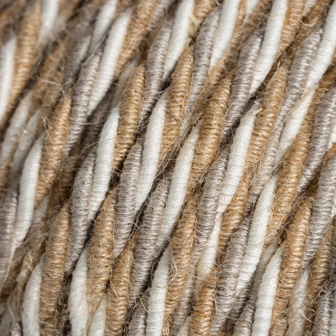 Cotton, Jute and Linen Country Textile Cable - The Original Creative-Cables - TN07 braided 3x0.75mm