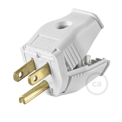 White 3-Prong Plug