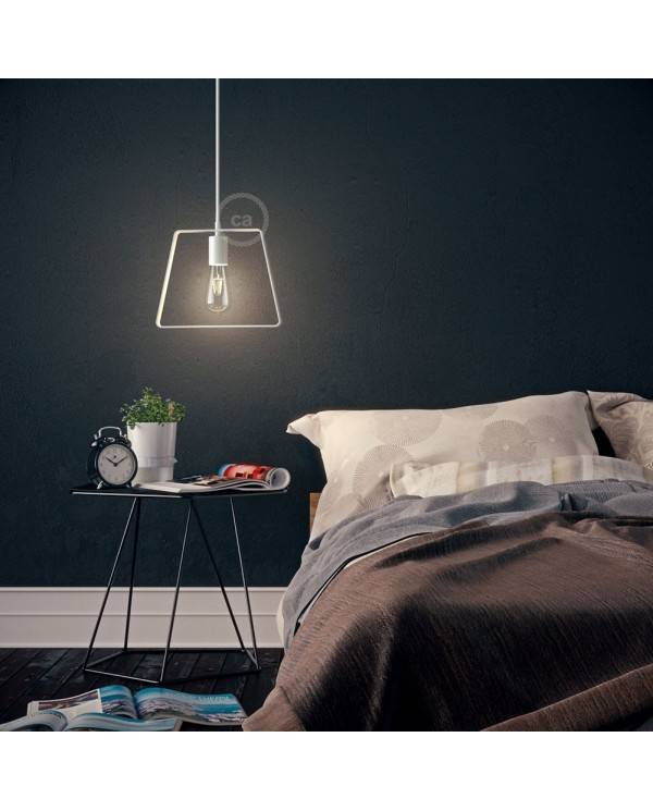 Metal Duedì Base lampshade with metal socket cover and E26 socket
