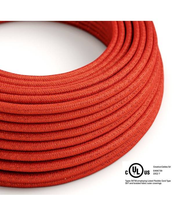 Red Glitter covered Round electric cable - RL09