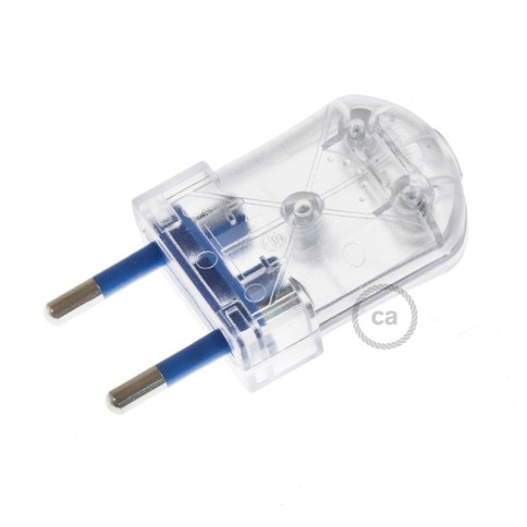 Two-Pole Transparent Plug 10A (small) – IMQ – Made in Italy