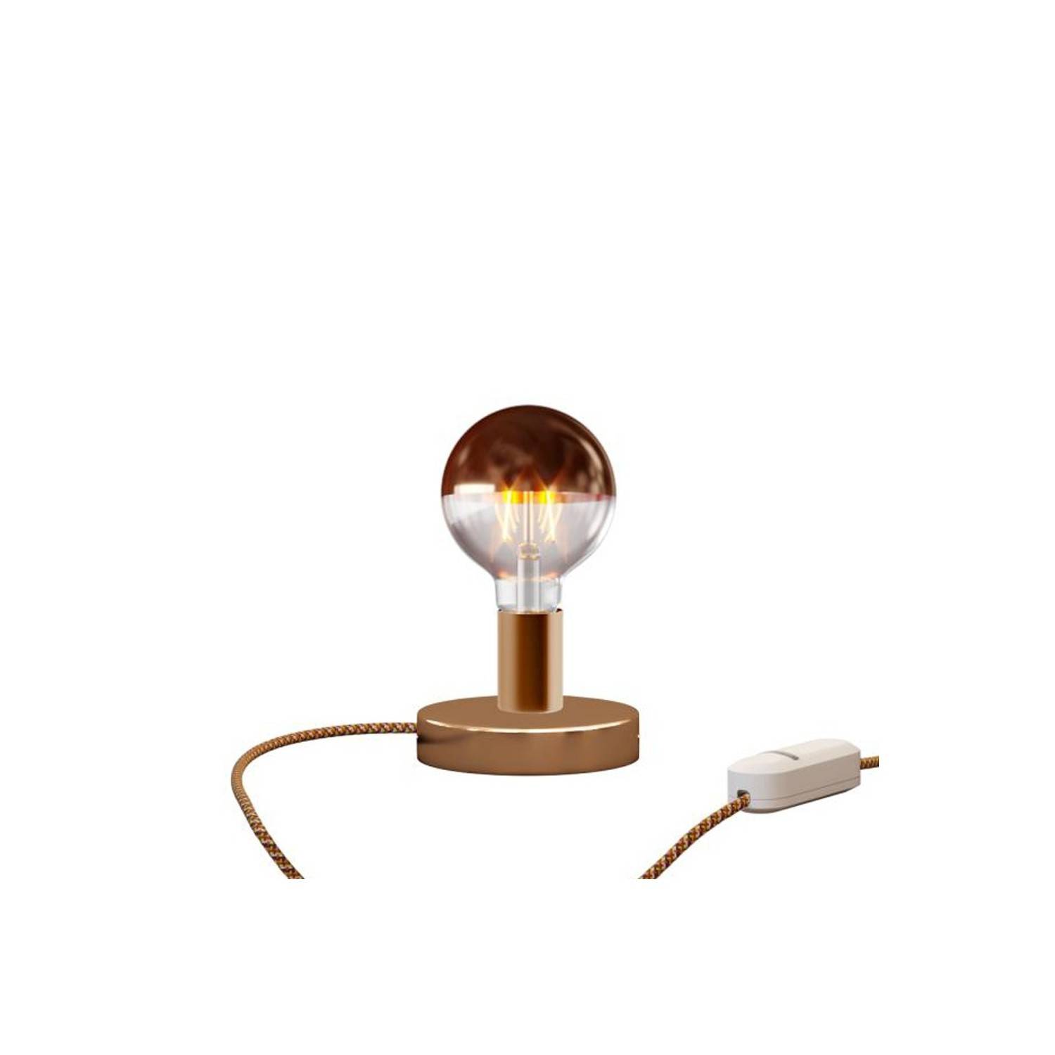 Posaluce Half Cup Metal Table Lamp with UK plug