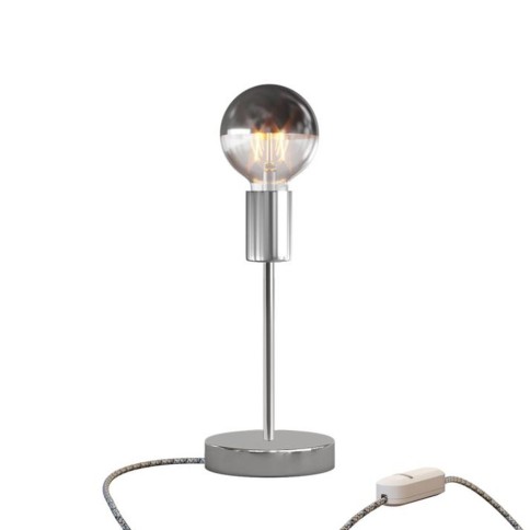 Alzaluce Half Cup Metal Table Lamp with UK plug