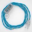 Lamp wiring, TM11 Turquoise Rayon 1,80 m. Choose the colour of the switch and plug.