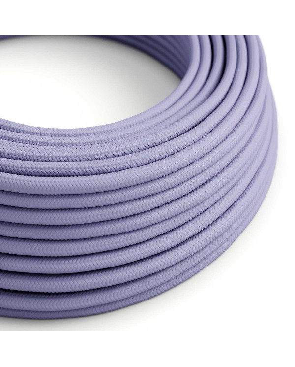 Glossy Lavender Textile Cable - The Original Creative-Cables - RM07 round 2x0.75mm / 3x0.75mm