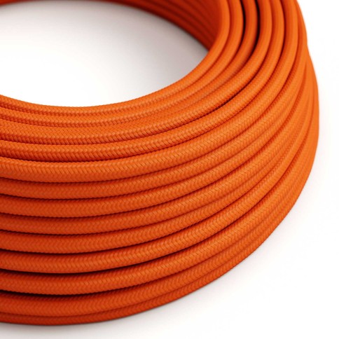 Glossy Orange Flame Textile Cable - The Original Creative-Cables - RM15 round 2x0.75mm / 3x0.75mm