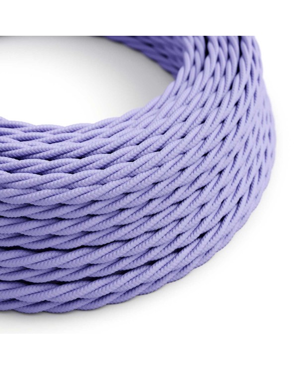 Glossy Lavender Textile Cable - The Original Creative-Cables - TM07 braided 2x0.75mm / 3x0.75mm