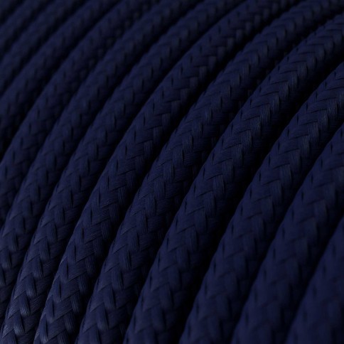 Glossy Deep Blue Textile Cable - The Original Creative-Cables - RM20 round 2x0.75mm / 3x0.75mm
