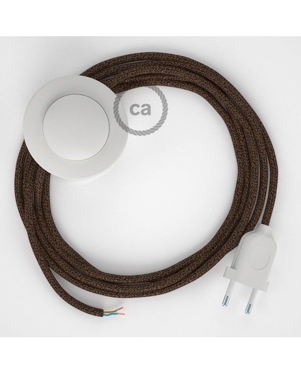Wiring Pedestal, RL13 Sparkly Brown Rayon 3 m. Choose the colour of the switch and plug.