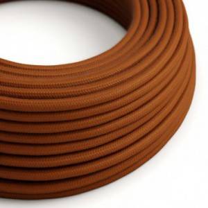 Cotton Cinnamon Brown Textile Cable - The Original Creative-Cables - RC23 round 2x0.75mm / 3x0.75mm