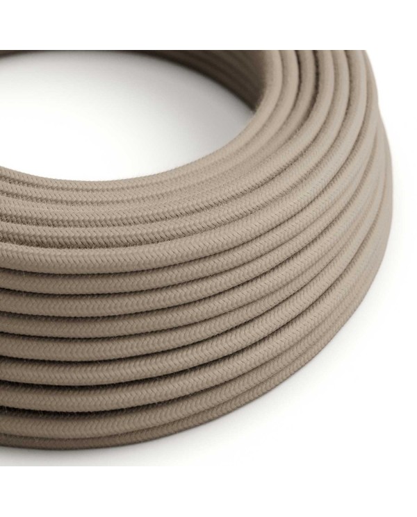 Cotton Dove Grey Textile Cable - The Original Creative-Cables - RC43 round 2x0.75mm / 3x0.75mm
