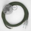 Wiring Pedestal, RC63 Green Grey Cotton 3 m. Choose the colour of the switch and plug.
