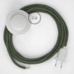 Wiring Pedestal, RC63 Green Grey Cotton 3 m. Choose the colour of the switch and plug.