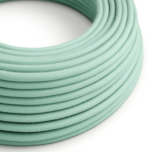 Cotton Mint Milk Textile Cable - The Original Creative-Cables - RC34 round 2x0.75mm / 3x0.75mm