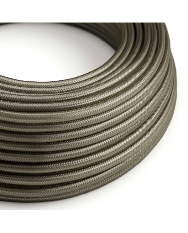 Glossy Dark Grey Textile Cable - The Original Creative-Cables - RM26 round 2x0.75mm / 3x0.75mm