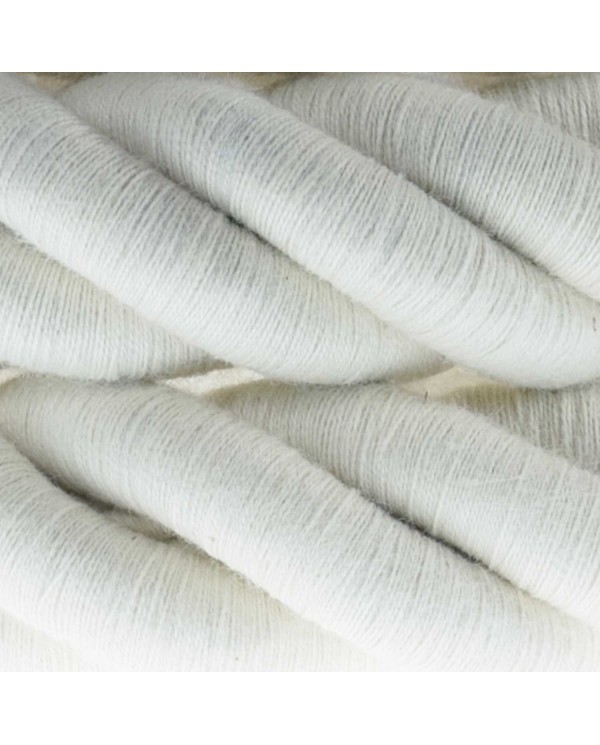 3XL electrical cord, electrical cable 3x0,75. Raw cotton fabric covering. Diameter 30mm.