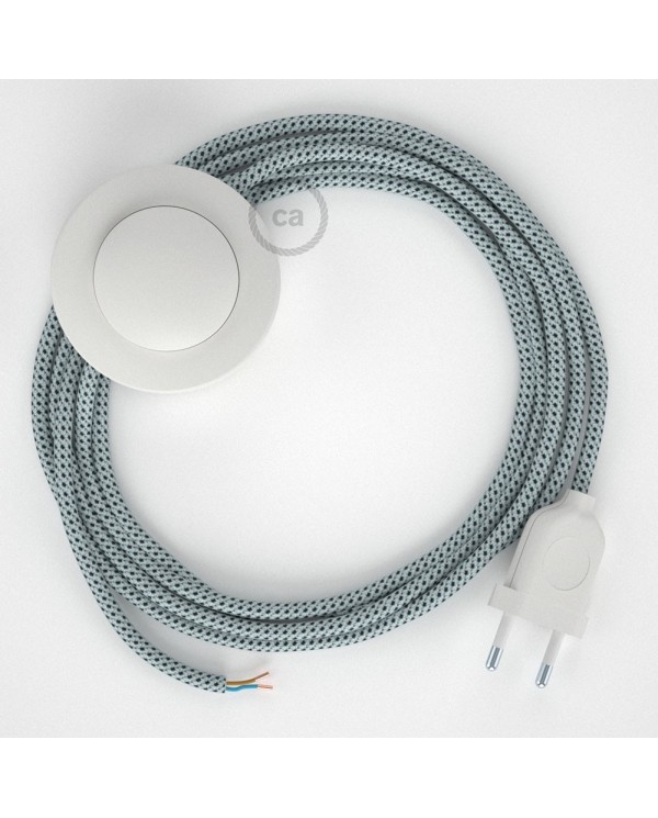 Wiring Pedestal, RT14 Stracciatella Rayon 3 m. Choose the colour of the switch and plug.