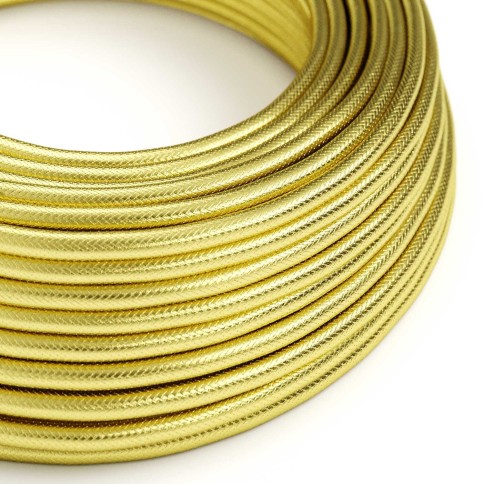 Electric cable covered in Brass-colored Copper - The Original Creative-Cables - RR13 round 3x0.75mm