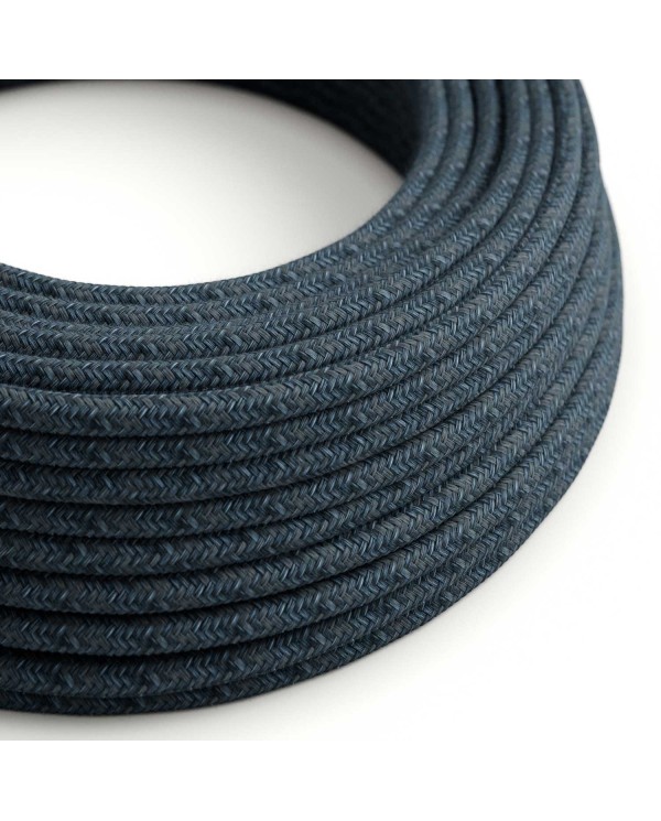 Cotton Blue Mirage Textile Cable - The Original Creative-Cables - RX10 round 2x0.75mm / 3x0.75mm