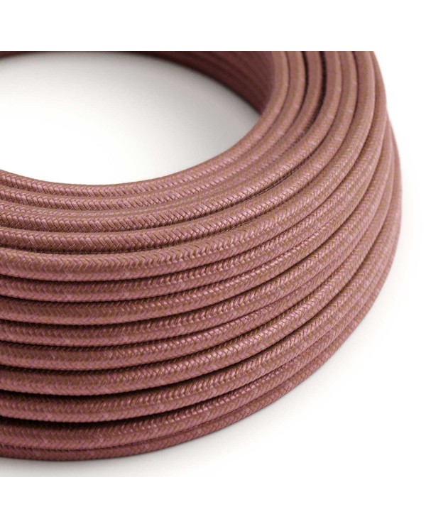 Cotton Marsala Textile Cable - The Original Creative-Cables - RX11 round 2x0.75mm / 3x0.75mm