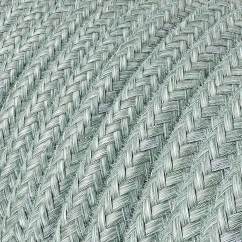 Cotton Blue Haze Textile Cable - The Original Creative-Cables - RX12 round 2x0.75mm / 3x0.75mm