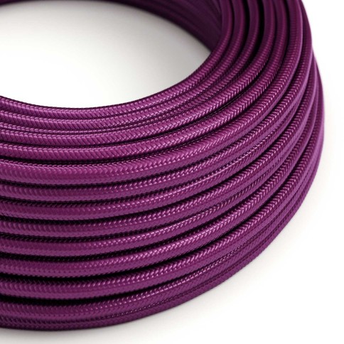 Glossy Ultraviolet Textile Cable - The Original Creative-Cables - RM35 Round 3x0.75mm
