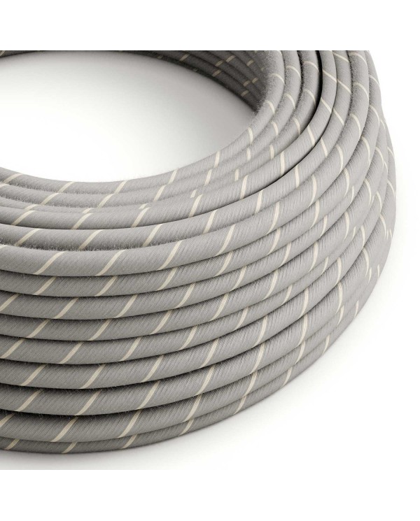 Cotton and Linen Eggnog Vertigo Textile Cable - The Original Creative-Cables - ERD22 round 2x0.75mm / 3x0.75mm