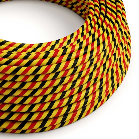 Glossy Bruxelles Vertigo Textile Cable - The Original Creative-Cables - ERM59 round 2x0.75mm / 3x0.75mm