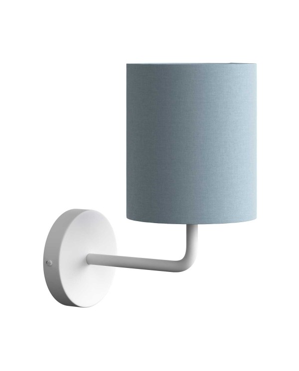 Fermaluce Metal metal wall light with lampshade and bent extension