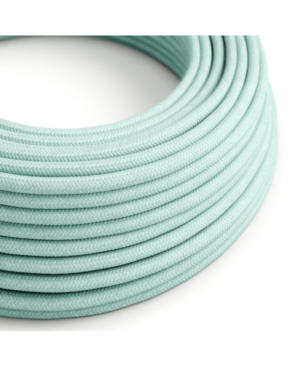 Cotton Celadon Green Textile Cable - The Original Creative-Cables - RC18 round 2x0.75mm / 3x0.75mm
