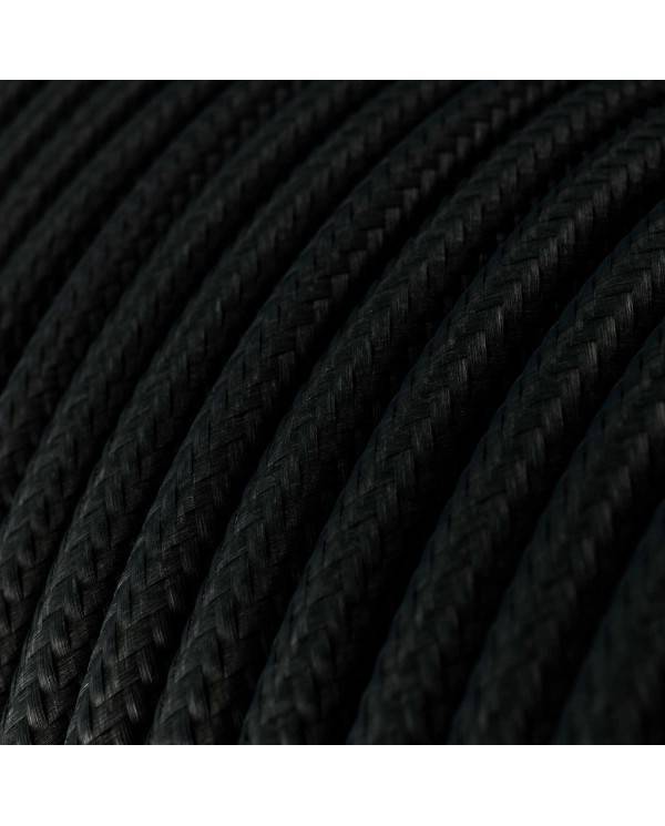 Candeeiro suspenso com cabo têxtil, abajur de grade XL Ghostbell e detalhes em metal - Fabricado em Itália