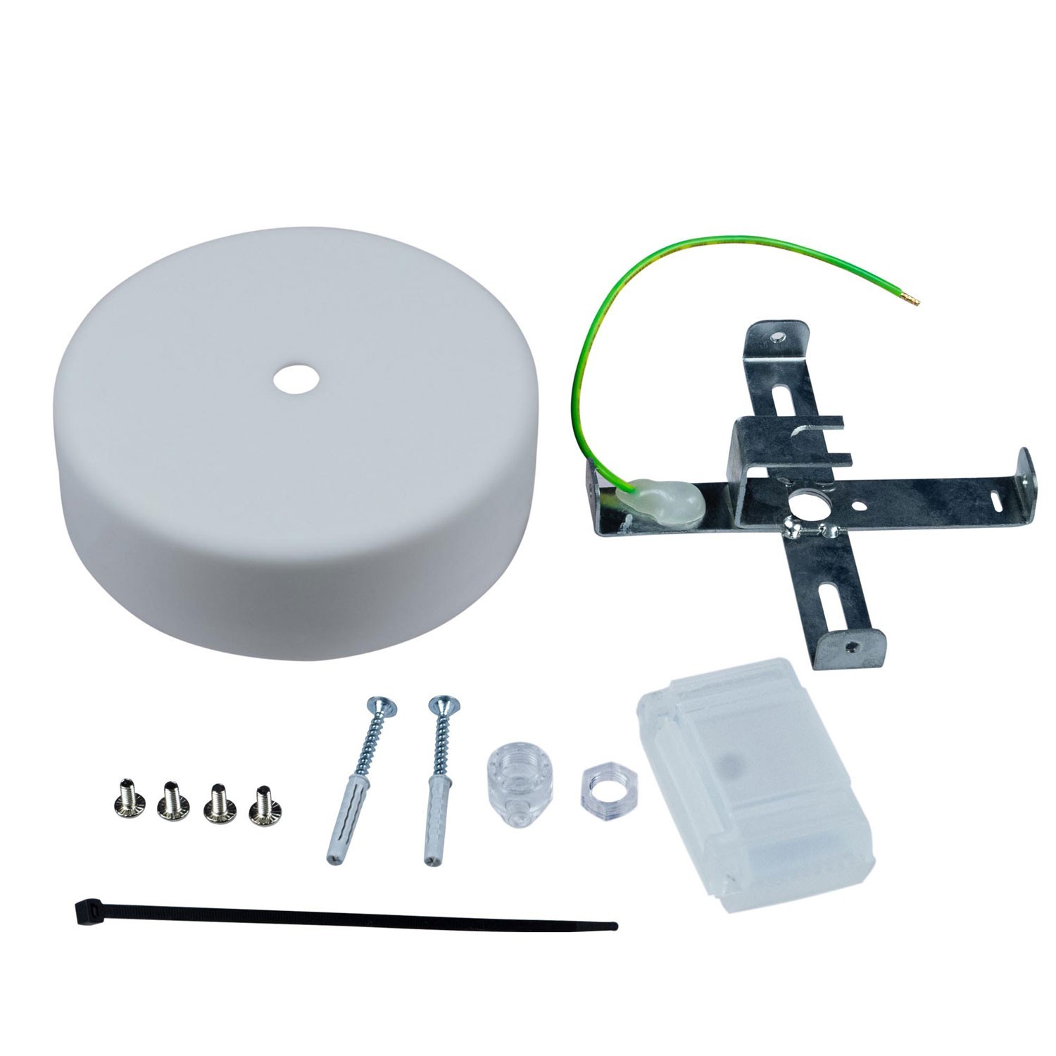 EIVA Cylindrical outdoor ceiling rose kit IP65 - in soft touch silicone