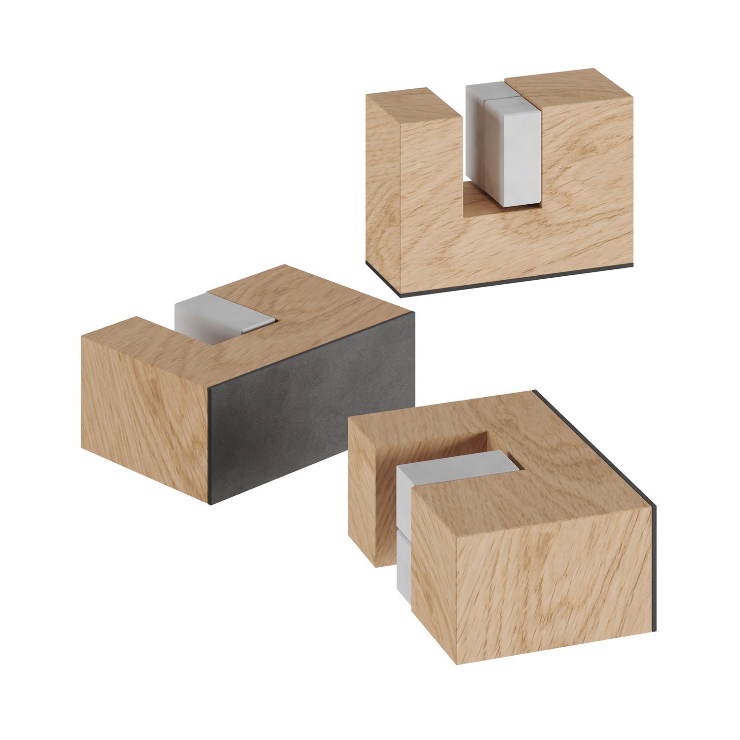 Kit de pés em madeira para suporte de candeeiro de mesa