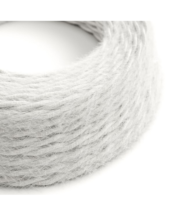 Optical White Textile Cable Marlene - The Original Creative-Cables - TP01 braided 2x0.75mm / 3x0.75mm